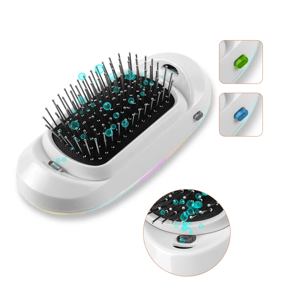 ✨ Ionic Electric Hairbrush – Frizz-Free, Shiny Hair On the Go!