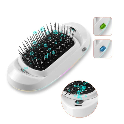 ✨ Ionic Electric Hairbrush – Frizz-Free, Shiny Hair On the Go!