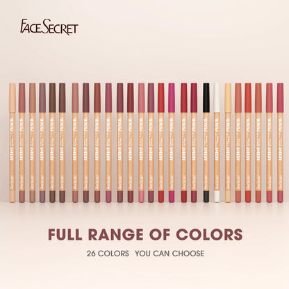 Face Secret™ Artist Shape & Sculpt Lip Liner Pencil Set – Velvety Matte Precision