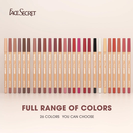 Face Secret™ Artist Shape & Sculpt Lip Liner Pencil Set – Velvety Matte Precision
