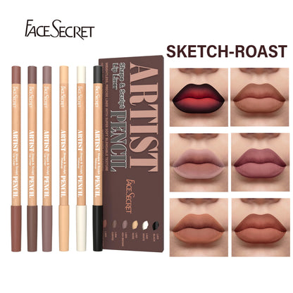 Face Secret™ Artist Shape & Sculpt Lip Liner Pencil Set – Velvety Matte Precision