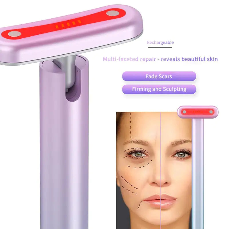 💎 Red LED Face Massage Wand – The Ultimate Anti-Ageing Skincare Tool!