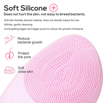 ✨ Silicone Bristle Facial Cleaning Brush – Deep Clean & Glow Effortlessly!